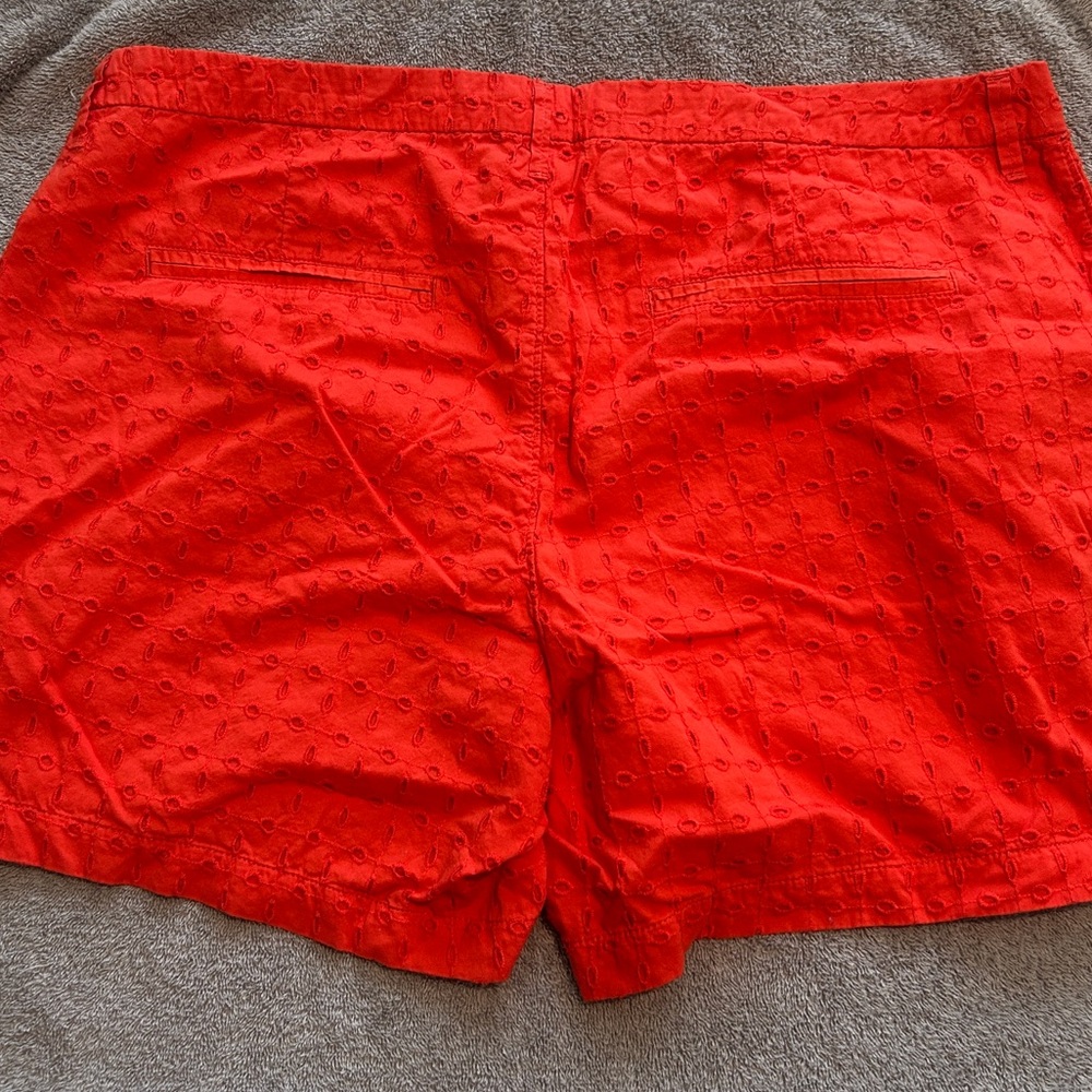 Old Navy Womens Orange Eyelet Shorts‎, size 16 - Picture 3 of 4